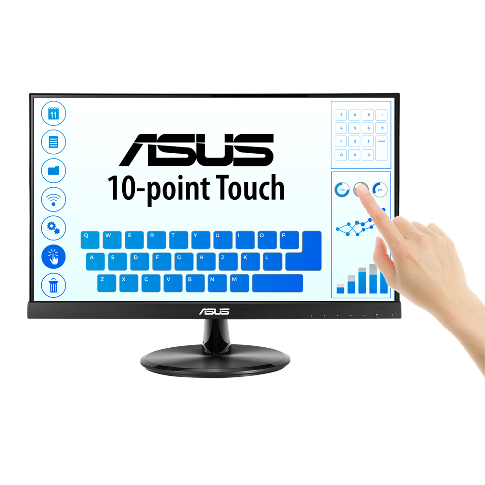 Монитор Asus 21.5" VT229H черный IPS LED 16:9 HDMI M/M глянцевая 1000:1 250cd 178гр/178гр 1920x1080 60Hz VGA FHD USB Touch 3.83кг