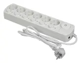 Сетевой фильтр Ippon BK212-SW 1.8м (6 розеток) белый (коробка)