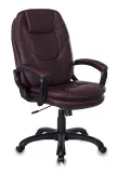 Кресло руководителя Бюрократ CH-868LT/BROWN коричневый искусственная кожа (пластик черный)