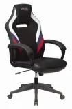 Кресло игровое Zombie VIKING 3 AERO белый/синий/красный сиденье черный ткань/эко.кожа крестов. пластик