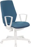 Кресло Бюрократ CH-W545 синий 38-415 крестов. пластик пластик белый Image