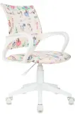 Кресло детское Бюрократ Burokids 1 W мультиколор принцесски крестов. пластик пластик белый