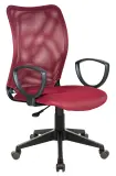 Кресло Бюрократ CH-599AXSN темно-бордовый TW-06N сиденье темно-бордовый TW-13N крестовина пластик