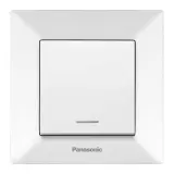 Выключатель Panasonic Arkedia WMTC00442WH-RU скрыт. 1кл. 2хпол. с подсветкой IP20 белый глянцевый (упак.:1шт)