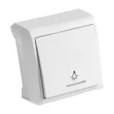 Выключатель Panasonic Vera откр. 1кл. IP20 белый глянцевый (упак.:1шт) (90681014-RU)