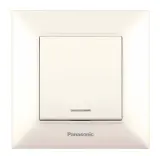 Переключатель Panasonic Arkedia Slim скрыт. 1кл. проходной с подсветкой IP20 бежевый (упак.:1шт) (WNTC00042BG-RU)