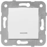 Выключатель Panasonic Karre&Arkedia скрыт. 1кл. с подсветкой IP20 (WKTT00442WH-RU)