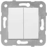 Выключатель Panasonic Karre&Arkedia скрыт. 2кл. 2хпол. IP20 белый (WKTT00122WH-RU)