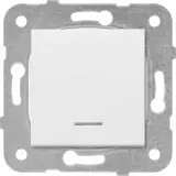 Выключатель Panasonic Karre&Arkedia скрыт. 1кл. с подсветкой IP20 белый (упак.:1шт) (WKTT00172WH-RU)