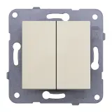 Выключатель Panasonic Karre&Arkedia скрыт. 2кл. IP20 бежевый (упак.:1шт) (WKTT00092BG-RU)