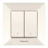 Выключатель Panasonic Arkedia скрыт. 2кл. управл.жалюзи IP20 бежевый (упак.:1шт) (WMTC00222BG-RU)