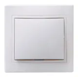 Выключатель IEK Кварта скрыт. 1кл. IP20 белый (упак.:1шт) (EVK10-K01-10-DM)