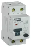 Выключатель автом. дифф. тока IEK MAD25-5-016-C-30 АВДТ 32 Generica 16A тип C 6kA 30мА AC 2П 230В 2мод серый (упак.:1шт) Image