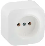 Розетка силов. Legrand Quteo 782210 откр. IP21 белый (782210)