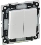 Выключатель Legrand Valena Life скрыт. 2кл. IP44 белый (752155)