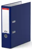 Папка-регистратор Erich Krause Business 49453 A4 80мм картон синий без. окант. вместимость 500 листов смен.карм. на кор.