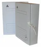 Папка архивная 2 завязки Бюрократ KPA-75ZWT микрогофрокартон корешок 75мм 250x325x75мм белый