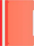 Папка-скоросшиватель Бюрократ -PS-K20RED A4 прозрач.верх.лист карм.на лиц.стор. пластик красный 0.12/0.16