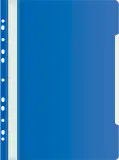 Папка-скоросшиватель Бюрократ -PS-P20BLU A4 прозрач.верх.лист боков.перф. пластик синий 0.12/0.16