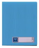 Папка с 20 прозр.вклад. Бюрократ Crystal -CR20BLUE A4 (-CR20BLUE)