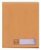 Папка с 40 прозр.вклад. Бюрократ Crystal -CR40OR A4 пластик 0.5мм оранжевый