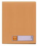 Папка с 60 прозр.вклад. Бюрократ Crystal -CR60OR A4 пластик 0.7мм оранжевый
