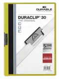 Папка с фигурным клипом Durable Duraclip 2200-05 прозрач. верх.лист A4 1-30лист. зеленый