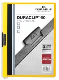 Папка с клипом Durable Duraclip 2209-04 прозрач. верх.лист A4 1-60лист. желтый