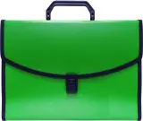 Портфель Бюрократ -BPP6LGRN 6 отдел. A4 с окантовкой пластик 0.7мм зеленый