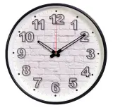 Часы настенные аналоговые Бюрократ WallC-R71P D29см черный