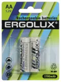 Аккумулятор Ergolux NHAA2700BL2 AA NiMH 2700mAh (2шт) блистер
