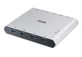 ATEN 2-Port 4K DisplayPort USB-C KVM Dock Switch with Power Pass-through Image