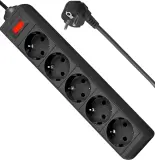 Сетевой фильтр Defender ES 3м (5 розеток) черный (коробка) Image