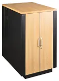 Шкаф LANMASTER SOUNDPROOF звукоизолированный 18U 750x1130 мм, отделка под дерево, цвет лиственница Image