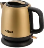 Чайник электрический Kitfort KT-6111 1л. 1630Вт золотистый/черный (корпус: нержавеющая сталь) Image