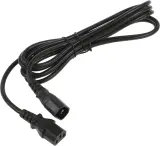Шнур питания Hyperline PWC-IEC13-IEC14-3.0-BK C13-С14 проводник.:3x1.0мм2 3м 230В 10А (упак.:1шт) черный Image