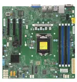 Supermicro Motherboard 1xCPU X11SCL-F E-22**/ UpTo4UDIMM/ 6x SATA3/ C242 RAID 0/1/5/10/ 2xGE/ 1xPCIx8, 2xPCIx4,M.2 NGFF connector(9.6