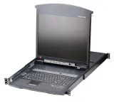 ATEN 16P CAT-5 HIGH DENSITY DUAL RAIL LCD KVM. Image