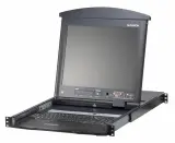 ATEN 16P CAT-5 HIGH DENSITY DUAL RAIL LCD KVM Image