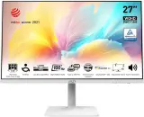 Монитор MSI Modern MD272QXPW 27" 16:9 WQHD(2560x1440) IPS Flat,1ms(MPRT),HDR 400,1000:1,100M:1,400nit,178/178,HDMI,DP,2xUSB Type-A,USB Type-B,USB Type-C,Speaker,Tilt,Swivel,Height,Pivot,100Hz,White,1y war-ty