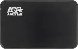 Внешний корпус для HDD/SSD AgeStar 3UB2A8-6G SATA III USB3.0 пластик/алюминий черный 2.5" Image