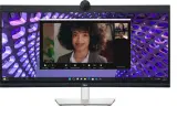 Монитор Dell 34"    P3424WEB S/BK (IPS;21:9;300 cd/m2;1000:1;3440x1440x60Hz;5ms;178/178;DP1.2(HDCP 2.2),HDMI2.2,USB -C,5xUSB 3.2(Gen1),WEBcam 4MP RGB+IR2K; mcr; Spk 2x5W; RJ45; HAS; Tilt; Swiv;VESA100x100) Image