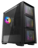 Корпус Deepcool MATREXX 50 MESH 4FS без БП, боковое окно (закаленное стекло), 3xColor LED 120мм вентилятора спереди, 1xColor LED 120мм вентилятор сзади, черный, ATX Image