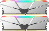 Оперативная память Netac Shadow RGB 16GB (2x8GB) DDR4-3200 (PC4-25600) C16 Silver 16-20-20-40 1.35V XMP Dual DIMM Kit Image