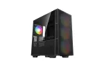 Корпус Deepcool CH560 без БП, боковое окно (закаленное стекло), 3x140мм ARGB вентилятор спереди и 1x120мм ARGB вентилятор сзади, черный, ATX Image