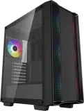Корпус Deepcool CC560 ARGB V2 без БП, боковое окно (закаленное стекло), 3x120мм ARGB LED вентилятор спереди и 1x120мм ARGB LED вентилятор сзади, черный, ATX Image