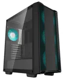 Корпус Deepcool CC560 V2 без БП, боковое окно (закаленное стекло), 3x120мм LED вентилятор спереди и 1x120мм LED вентилятор сзади, черный, ATX Image