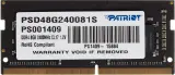 Память DDR4 8Gb 2400MHz Patriot PSD48G240081S RTL PC4-19200 CL17 SO-DIMM 260-pin 1.2В single rank Ret Image