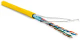 Кабель информационный Hyperline FUTP4-C5E-P26-IN-LSZH-YL-100 кат.5E F/UTP 4X2X26AWG LSZH внутренний 100м желтый Image