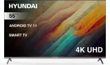 Телевизор LED Hyundai 55" H-LED55BU7006 Android TV Frameless Metal черный 4K Ultra HD 60Hz DVB-T DVB-T2 DVB-C DVB-S DVB-S2 USB WiFi Smart TV Image